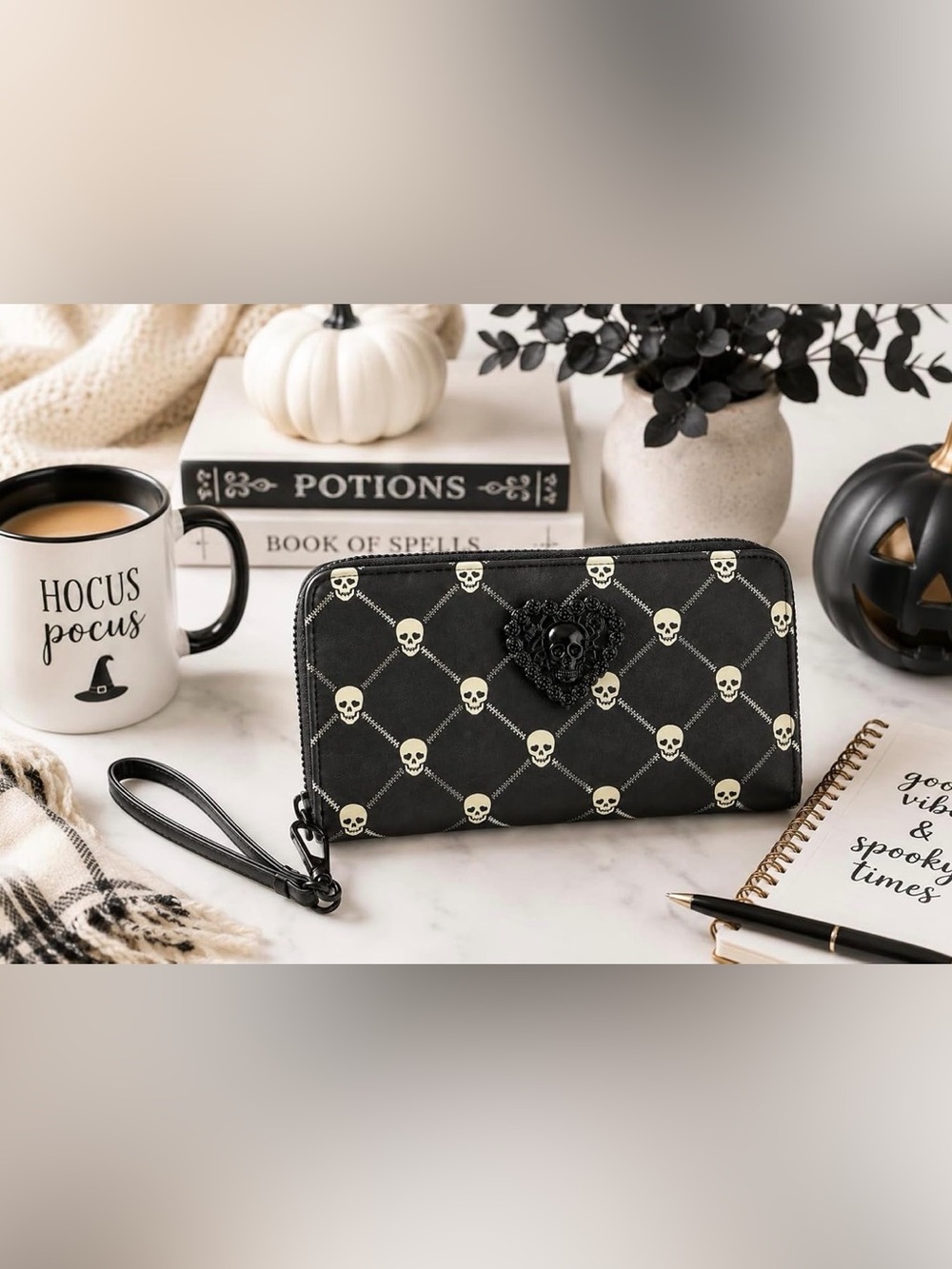 Betsey Johnson Skull Wallet and Wristlet